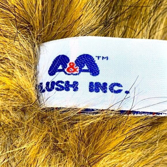 A&A Plush Inc Vintage Brown Black Bear Plush Stuffed Animal 15" 1992 Furry Soft - Picture 10 of 12